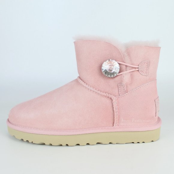 NEW UGG Mini Bailey Swarovski Crystal Button Boot - Picture 8 of 16